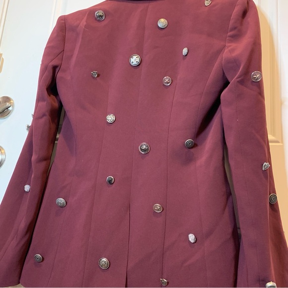 Cinq à Sept Cheyenne Single Breasted Button Encrusted Blazer 4 Retail $695.00 - Picture 15 of 16